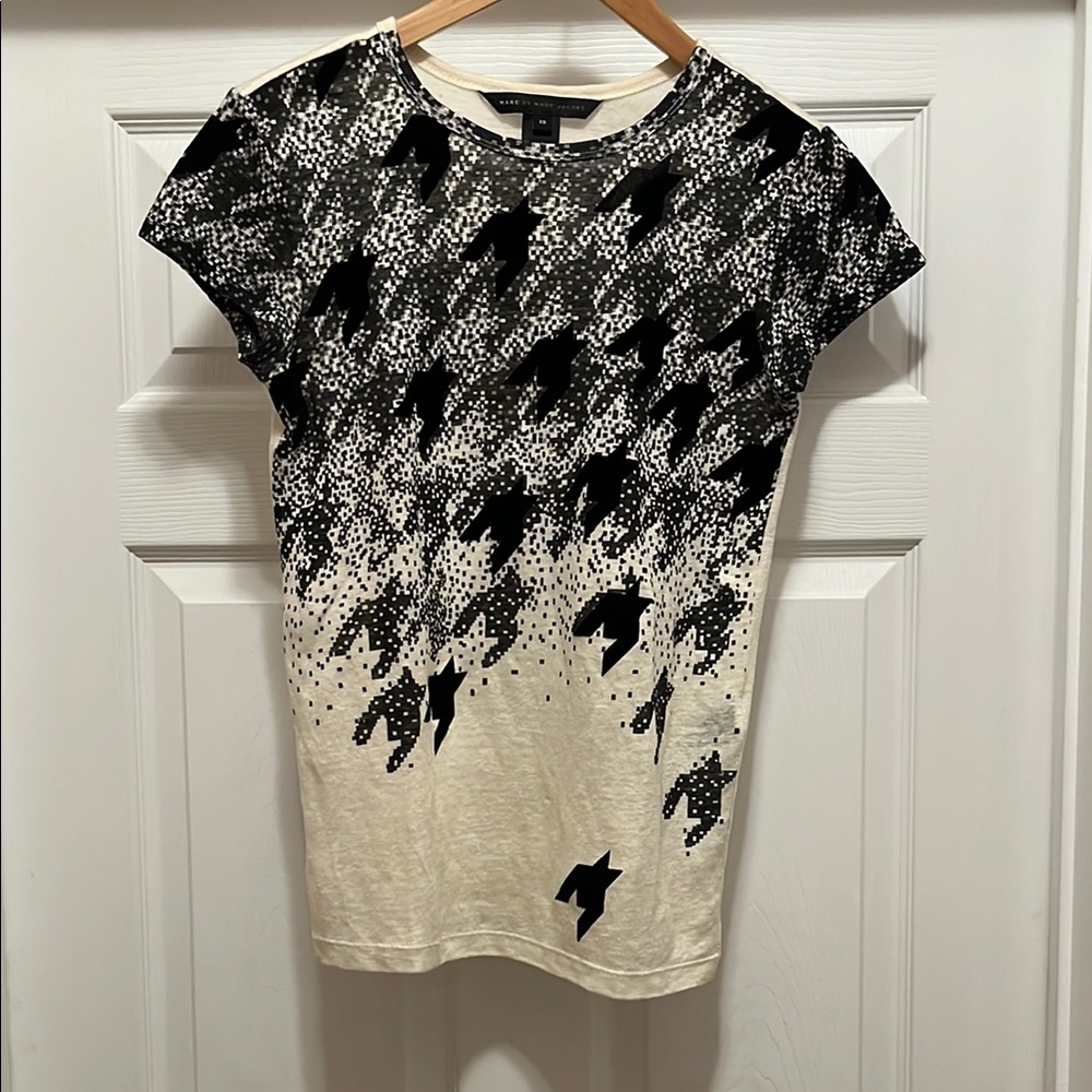 Marc by MarcJacobs Stylish Black and White Women's Top